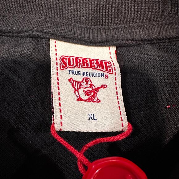 Supreme True Religion Appliqué Polo – Black – XL – Brand New